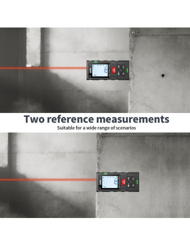 Medidor de Distancia Láser Atolla 60m con Pantalla LCD