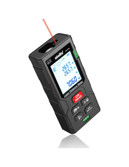 Medidor de Distancia Láser Atolla 60m con Pantalla LCD