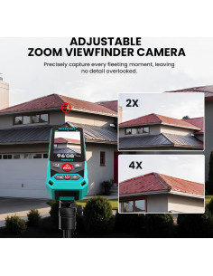 Medidor de Distancia Láser Mileseey P9 300m Pantalla 3" 2