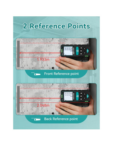 Medidor Láser RockSeed 50M con Pantalla LCD Retroiluminada