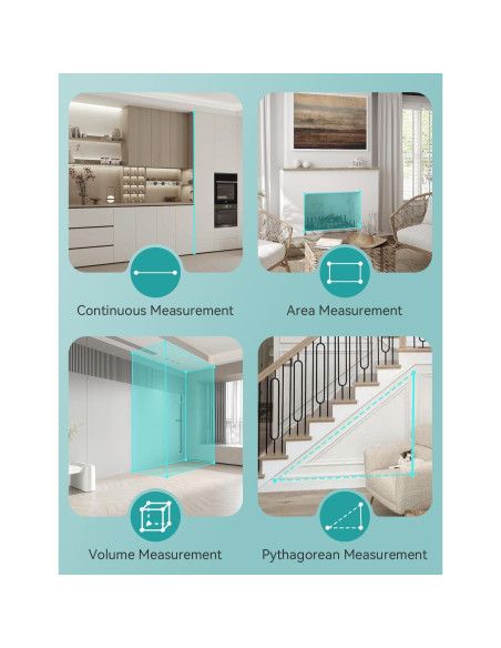 Medidor Láser RockSeed 50M con Pantalla LCD Retroiluminada