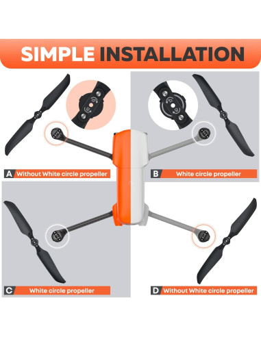 Hélices de Bajo Ruido Autel EVO Lite - Repuesto 1 Par