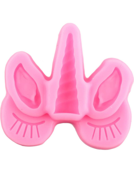 Molde de Silicona Unicornio Mujiang Set de 4 para Fondant