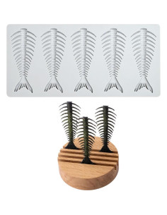 Molde de Silicona Mostsom 3D Hueso de Pescado 22.5x10.59cm 2