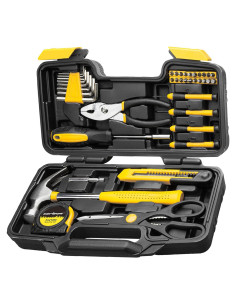 Kit de Herramientas Manuales CARTMAN 39 Piezas Amarillo
