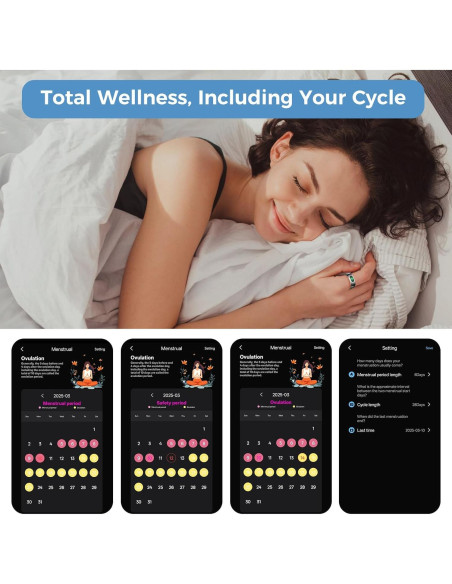 Anillo Inteligente Hugrow R08 Plata 7 - Control Gestos y Notificaciones