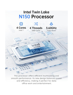 Mini PC ACEMAGIC V1, Intel N150 3.6GHz, 16GB RAM, 1TB SSD 2