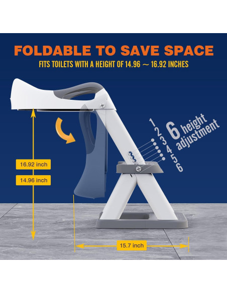 Asiento de Entrenamiento para Baño SKYROKU 8868 Gris 2 en 1