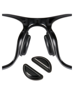 20 Pares Almohadillas para Nariz de Gafas SURMAP Negro