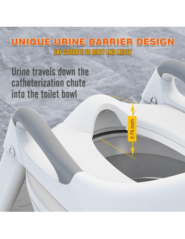 Asiento de Entrenamiento para Baño SKYROKU 8868 Gris 2 en 1