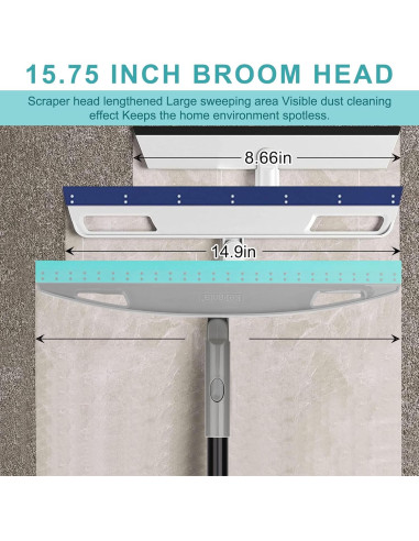 Escoba Mágica Multifuncional KeFanta 150 cm Azul para Piso