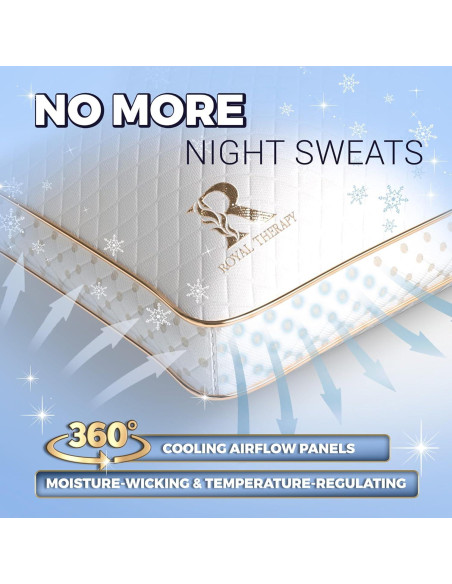 Almohada de Espuma con Memoria Royal Therapy Rey Ajustable