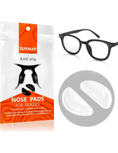20 Pares Almohadillas para Nariz de Gafas SURMAP Silicona 2