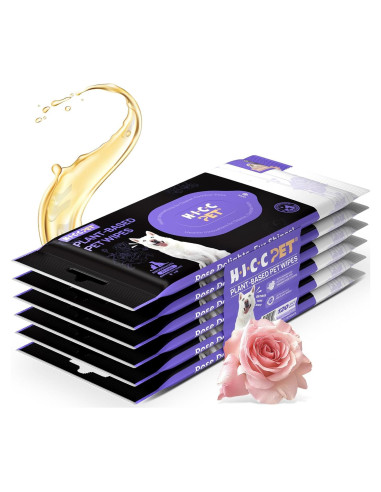 Toallitas Desodorantes HICC PET para Perros y Gatos 120 Unidades