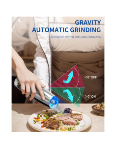 Molinillo Eléctrico de Sal y Pimienta CIRCLE JOY Acero Inoxidable 2