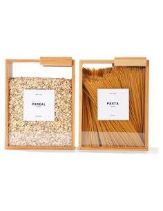 Dispensador de Alimentos APT 1101 de Vidrio 2L - Organizador de Cocina