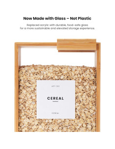 Dispensador de Alimentos APT 1101 de Vidrio 2L - Organizador de Cocina 2