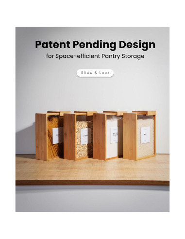 Dispensador de Alimentos APT 1101 de Vidrio 2L - Organizador de Cocina