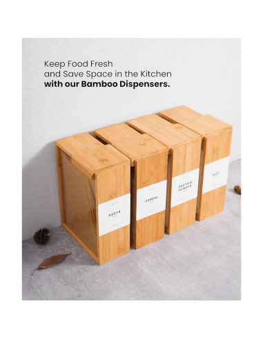 Dispensador de Alimentos APT 1101 de Vidrio 2L - Organizador de Cocina