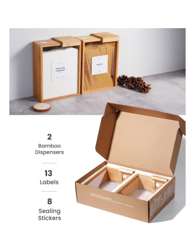 Dispensador de Alimentos APT 1101 de Vidrio 2L - Organizador de Cocina