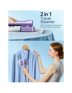 Vaporera y Plancha Portátil Sundu LM-2401 1000W 100ml Gris 2