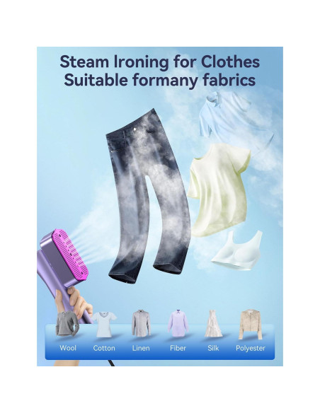 Vaporera y Plancha Portátil Sundu LM-2401 1000W 100ml Gris