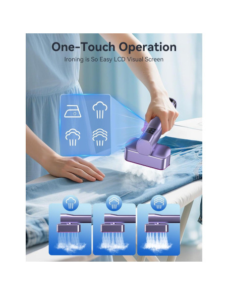 Vaporera y Plancha Portátil Sundu LM-2401 1000W 100ml Gris