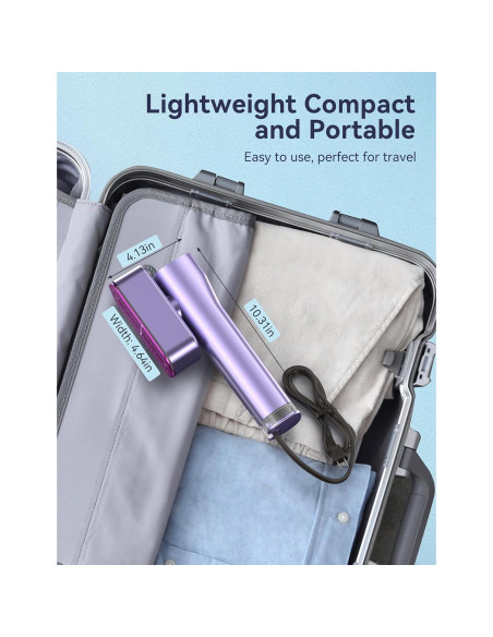 Vaporera y Plancha Portátil Sundu LM-2401 1000W 100ml Gris