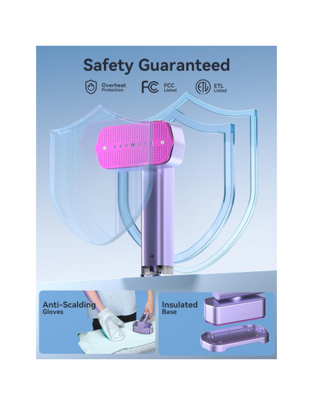 Vaporera y Plancha Portátil Sundu LM-2401 1000W 100ml Gris