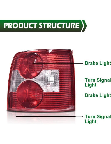 Luz Trasera Derecha Grand Orange para VW Passat 2001-2005