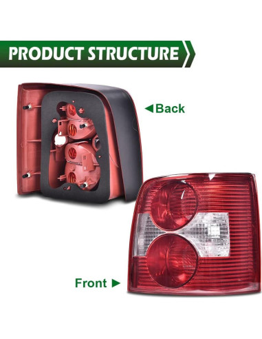 Luz Trasera Derecha Grand Orange para VW Passat 2001-2005