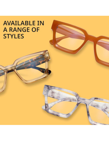 Gafas de luz azul oversized para mujer - Anti fatiga ocular