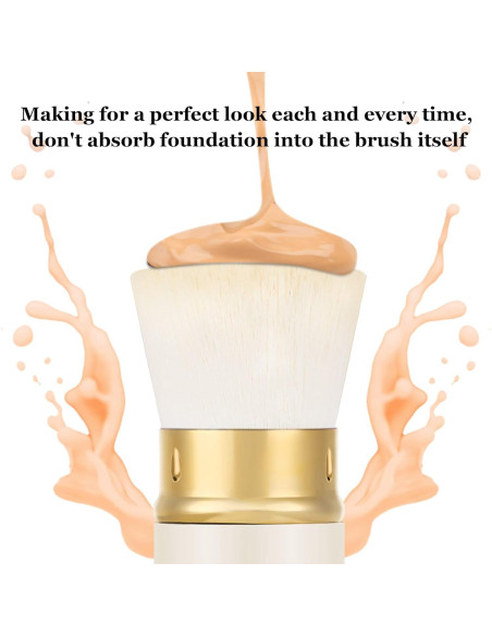 Brocha de Maquillaje Retráctil Falliny Kabuki 8.79cm - Portátil