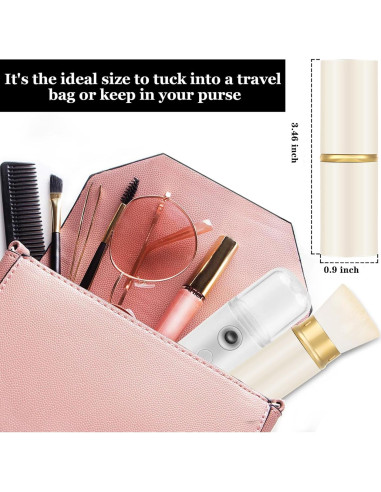 Brocha de Maquillaje Retráctil Falliny Kabuki 8.79cm - Portátil