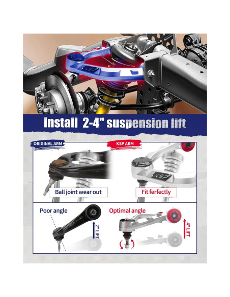 Brazo de Control Superior KSP Aluminio para F-150 2004-2020