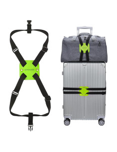 Correa Bungee Ajustable Lapinchen para Equipaje Verde