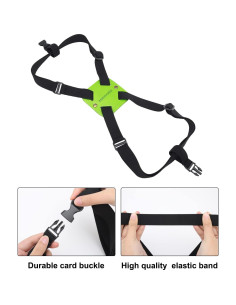 Correa Bungee Ajustable Lapinchen para Equipaje Verde 2