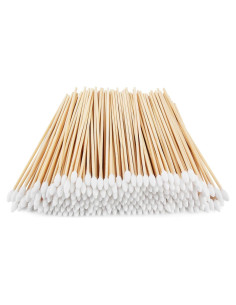 Hisopos de Algodón de Bambú 200 Unidades 15 cm para Maquillaje