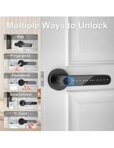 Cerradura de Puerta Inteligente IKOED Z02 con Huella Dactilar 2