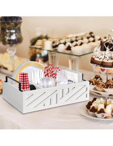 Soporte para Platos de Papel Ameuphercy Grande de Madera