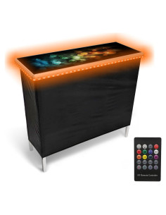 Bar Portátil Plegable Bubbles con Luces LED y Faldas