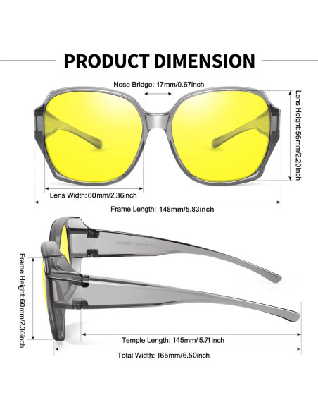 Gafas de Conducción Nocturna URUMQI para Mujeres HD Gafas de Conducción Nocturna URUMQI para Mujeres HD