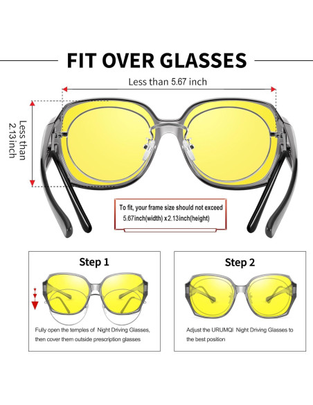 Gafas de Conducción Nocturna URUMQI para Mujeres HD Gafas de Conducción Nocturna URUMQI para Mujeres HD
