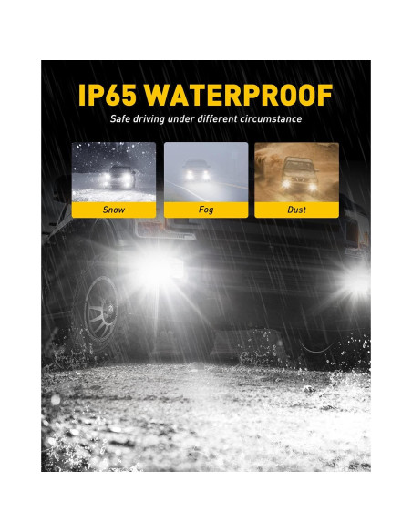 Bombillas de Luz de Niebla LED AUXITO 880 6000LM 6500K - Paquete de 2