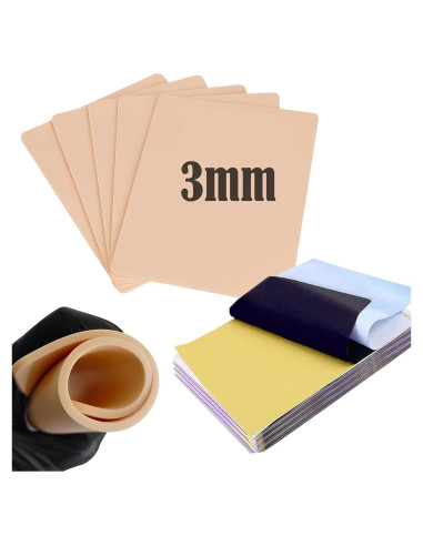 Kit de Práctica de Tatuaje Urknall 4 Pieles Falsas 3mm