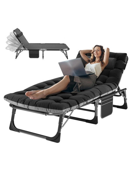 Cama de Camping ABORON Ajustable 200x71cm 9.07kg Plegable