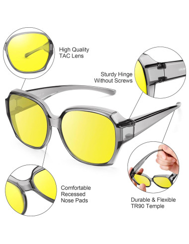 Gafas de Conducción Nocturna URUMQI para Mujeres HD