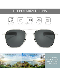 Gafas de Sol Piloto SUNGAIT con Lentes Polarizados 2