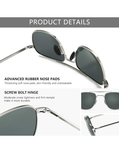 Gafas de Sol Piloto SUNGAIT con Lentes Polarizados