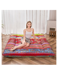 Colchón Futón MAXYOYO Queen Bohemio Floral 15.24 cm